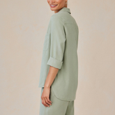 Shirt Tail Button Down - Olive Grove - Sold as a Set